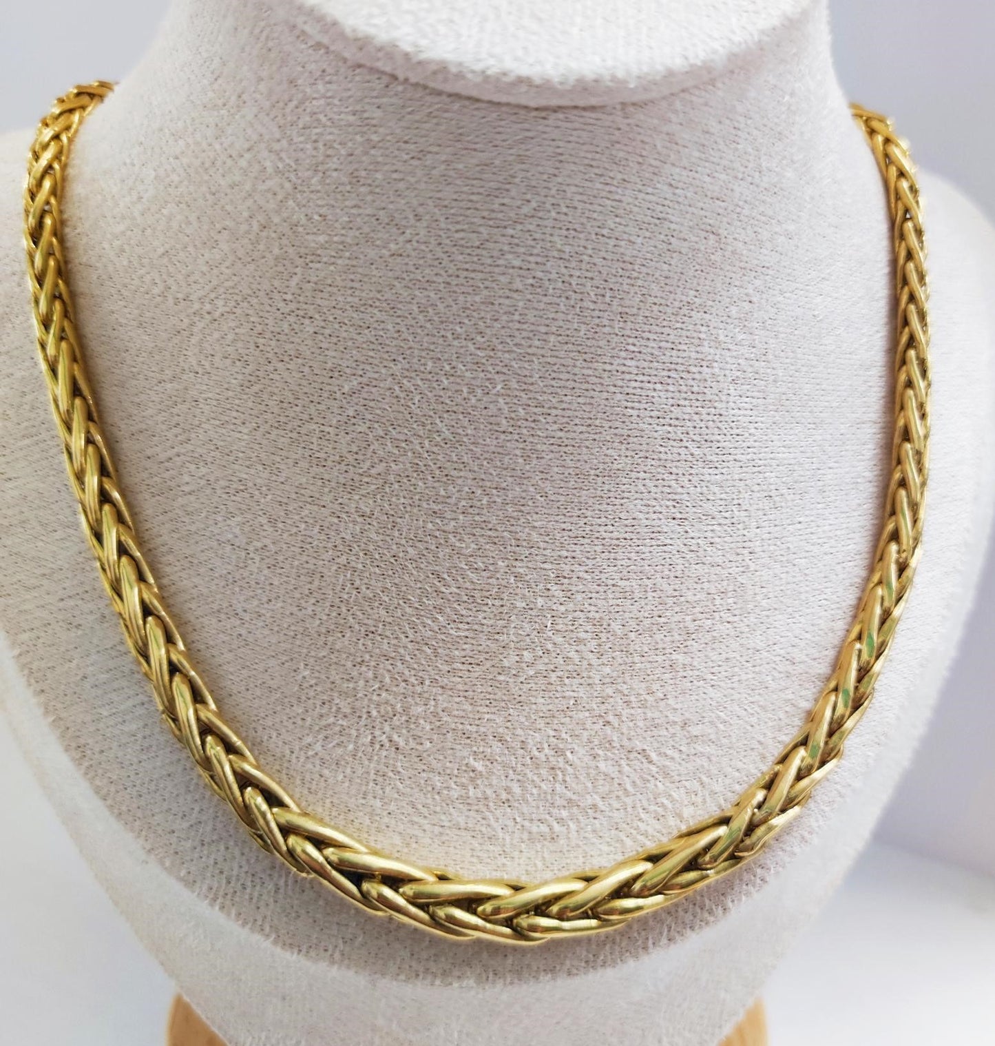 Collier Or Maille Palmier