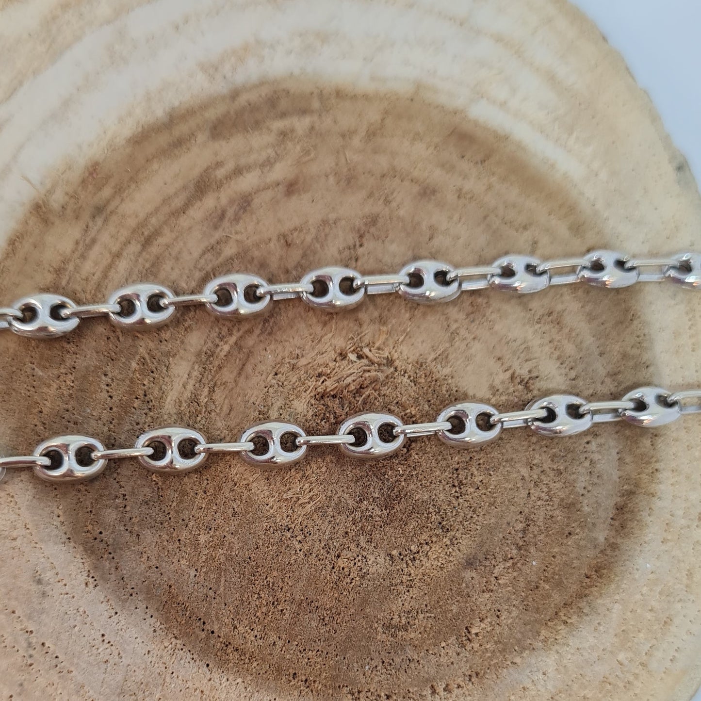 Bracelet Or Maille Grain de Café