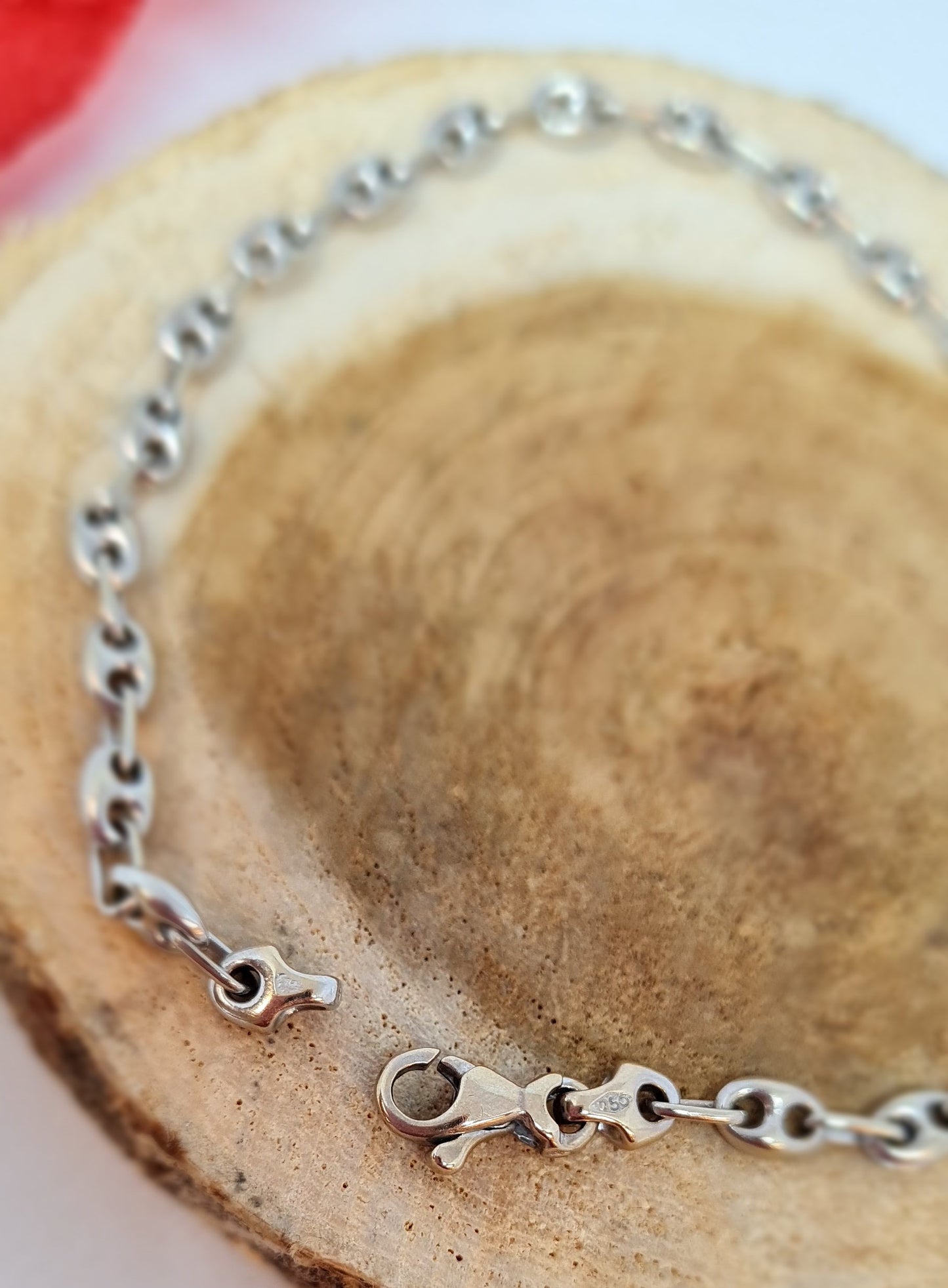 Bracelet Or Maille Grain de Café
