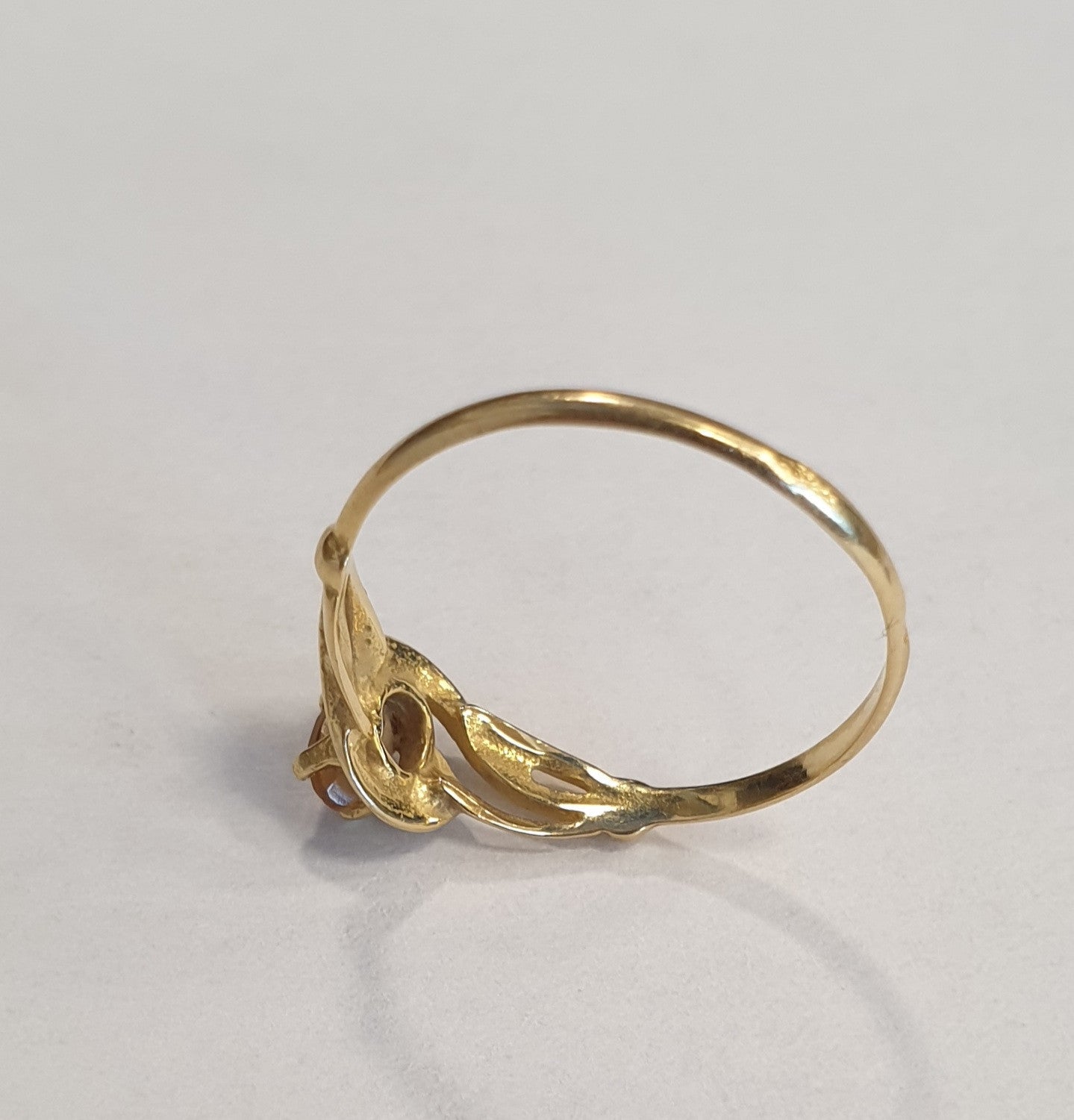 Bague Or avec Citrine