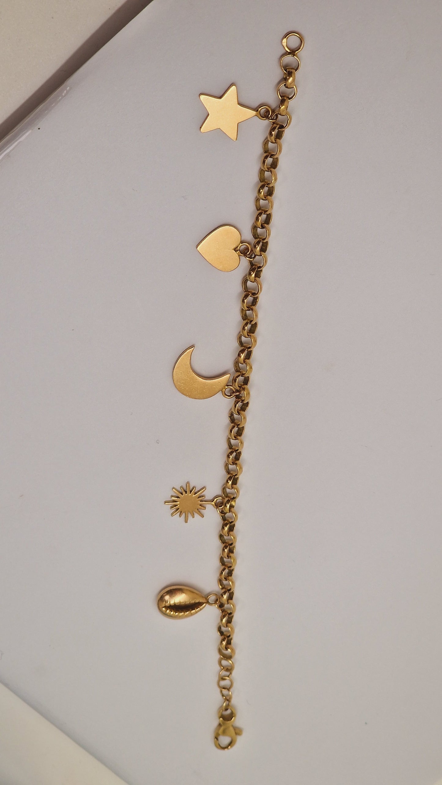 Bracelet Or avec Breloques