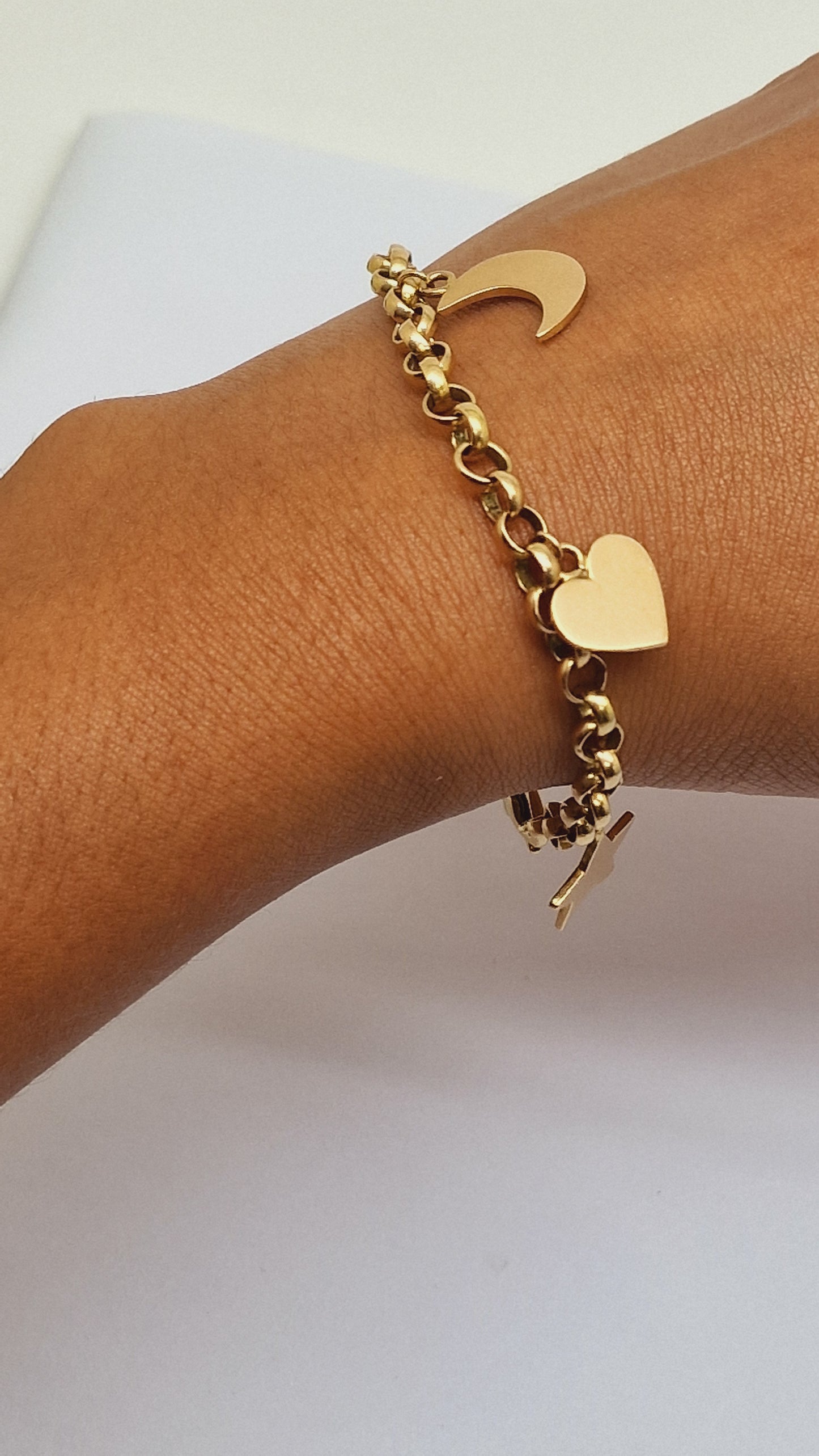 Bracelet Or avec Breloques