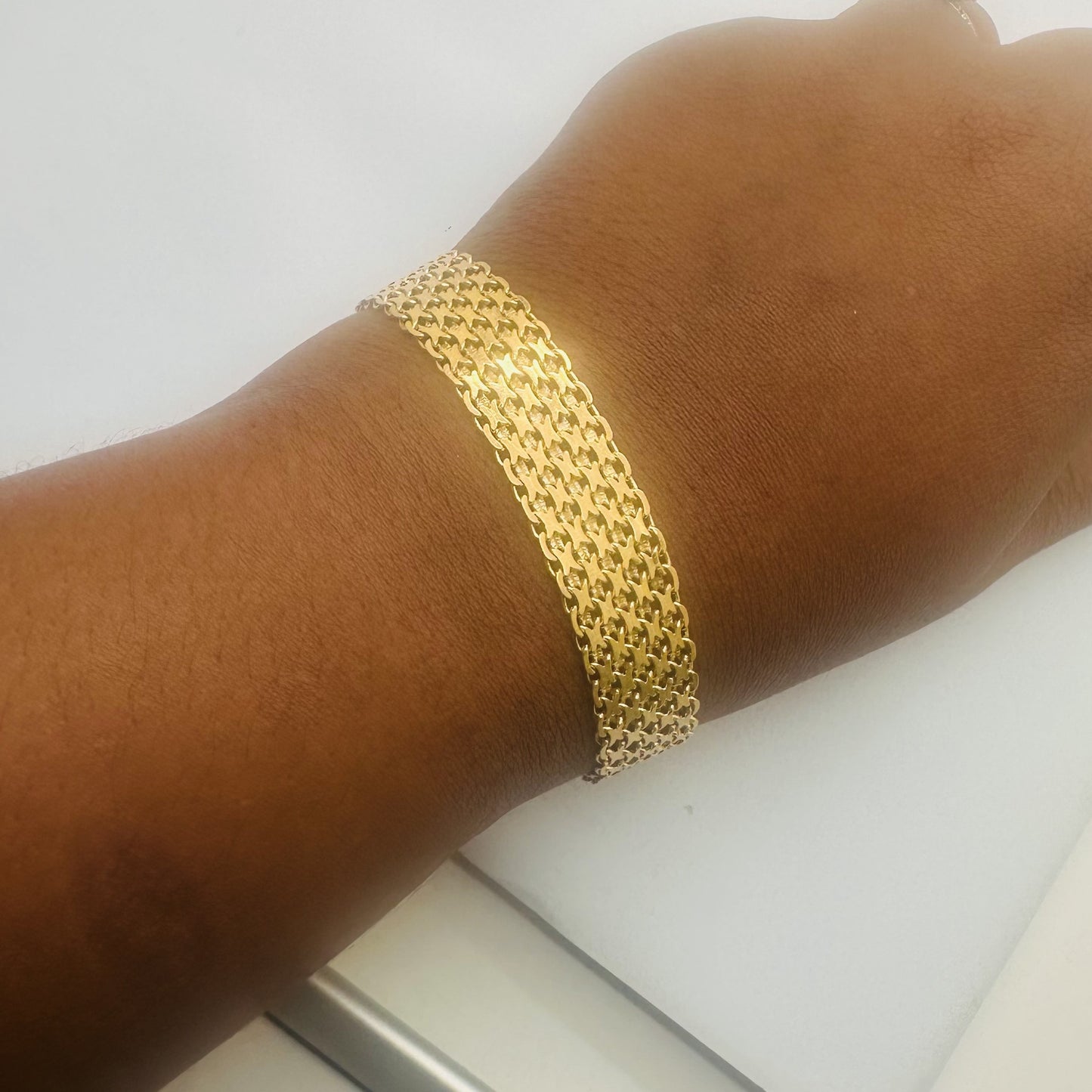 Bracelet Ruban Or Jaune