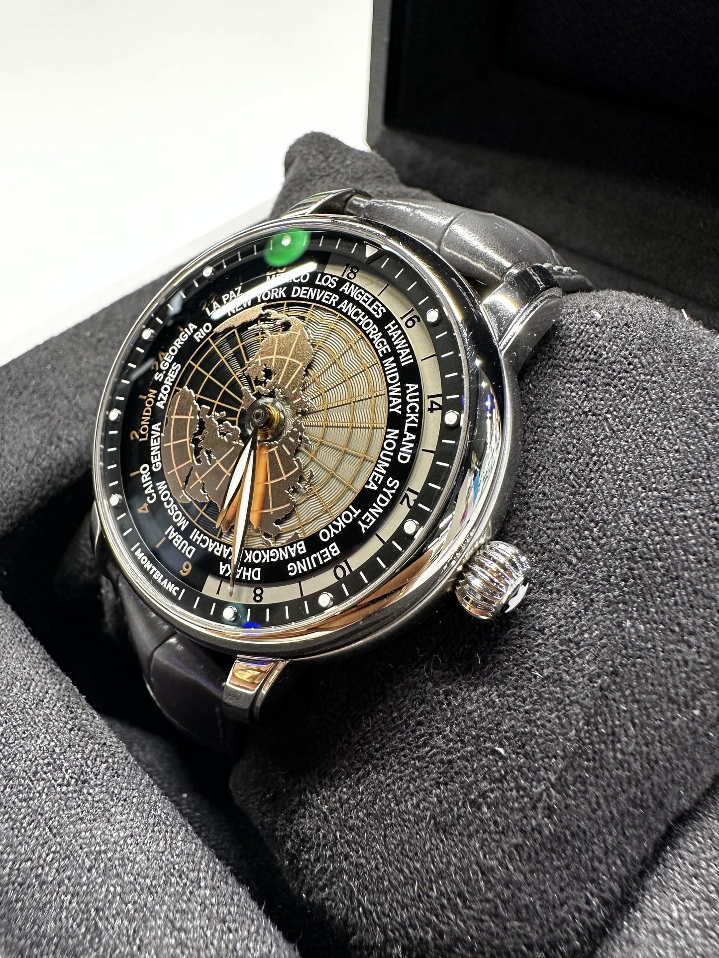 Montre Montbanc Star Legacy Alligator Grey Orbis Terrarum 128675