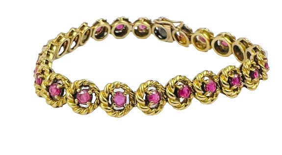 Bracelet Or avec Rubis