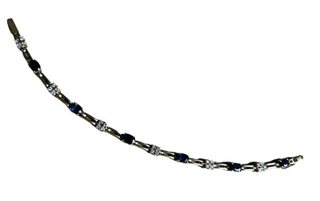 Bracelet Or avec Saphirs et Diamants