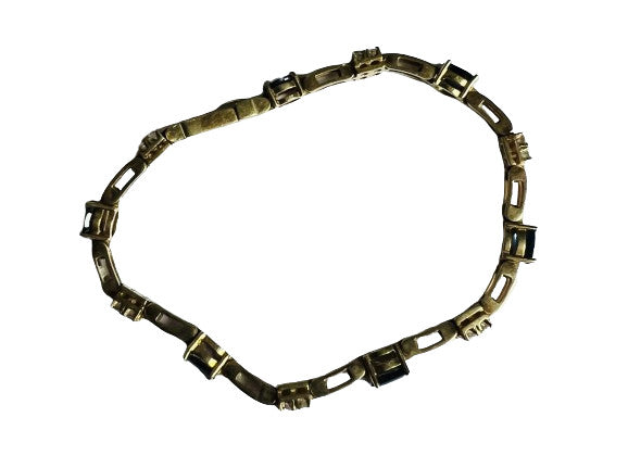 Bracelet Or avec Saphirs et Diamants