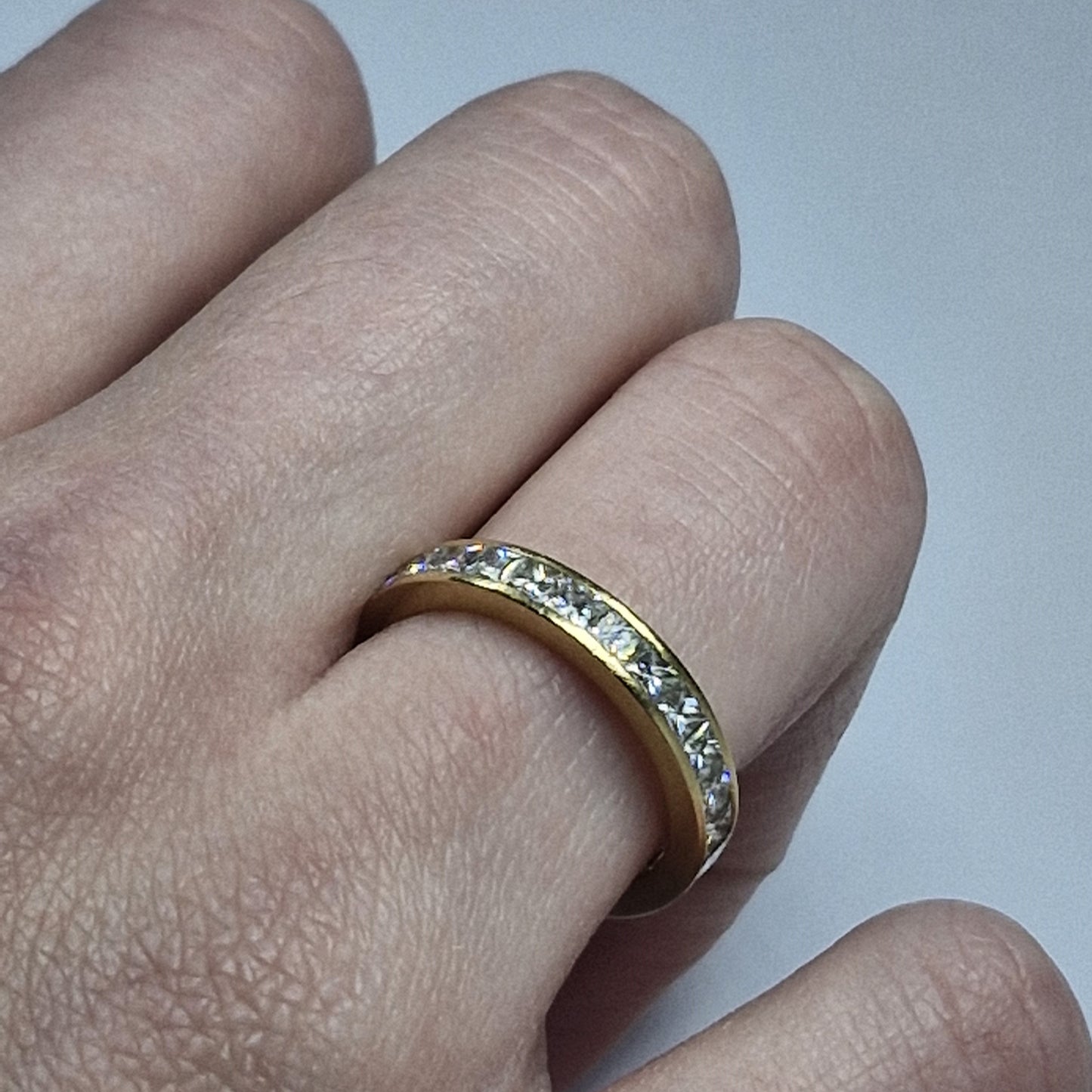 Alliance tour complet avec diamants 0,03 carat