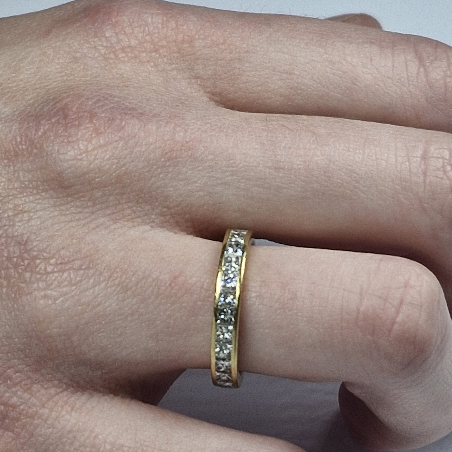 Alliance tour complet avec diamants 0,03 carat