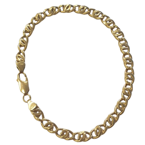 Bracelet maille marine or jaune