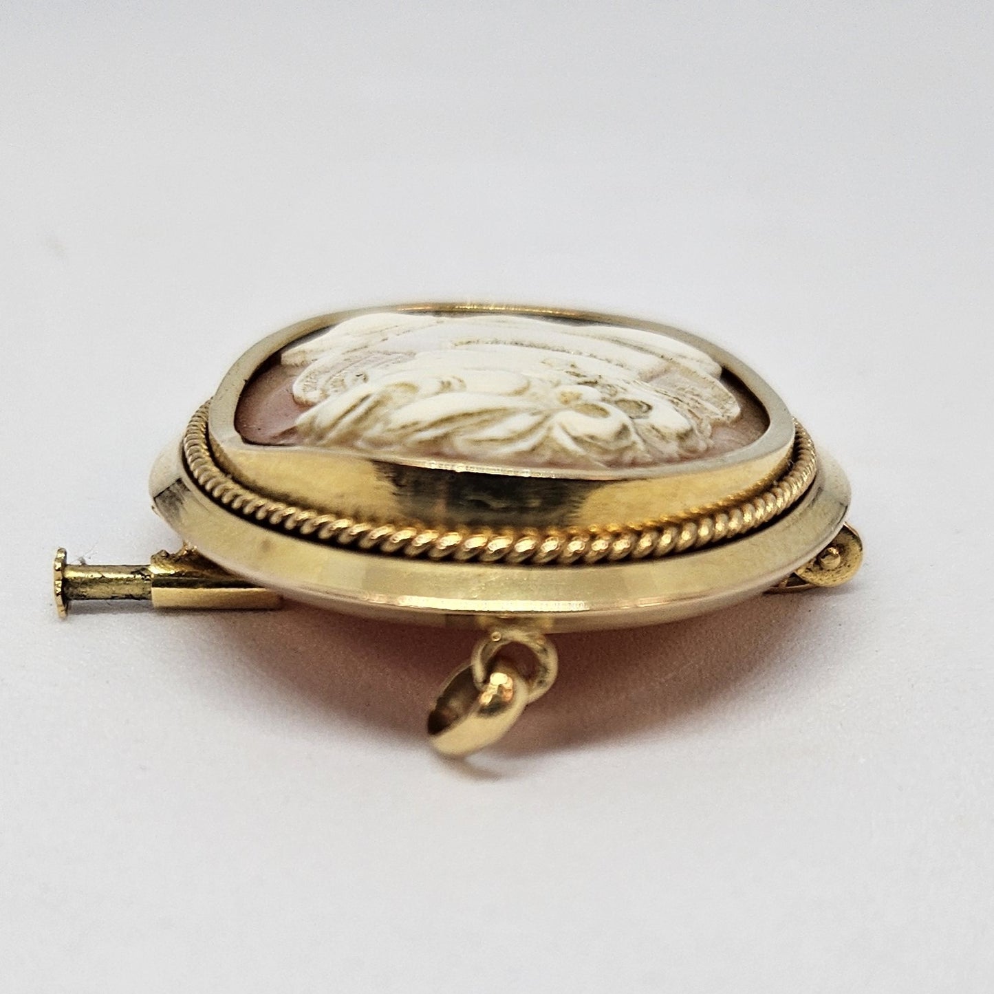 Pendentif/ broche Camée en Or