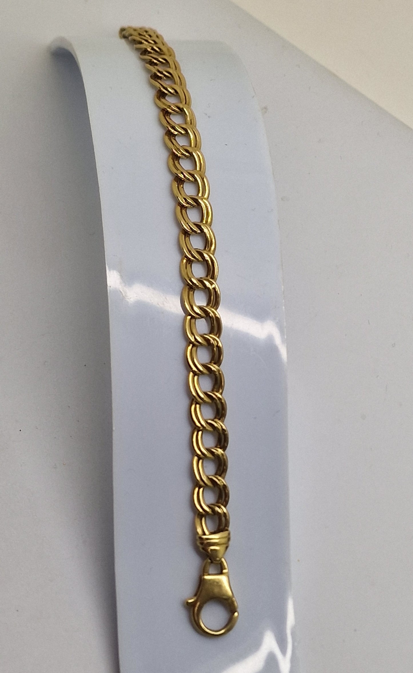 Bracelet or maille gourmette