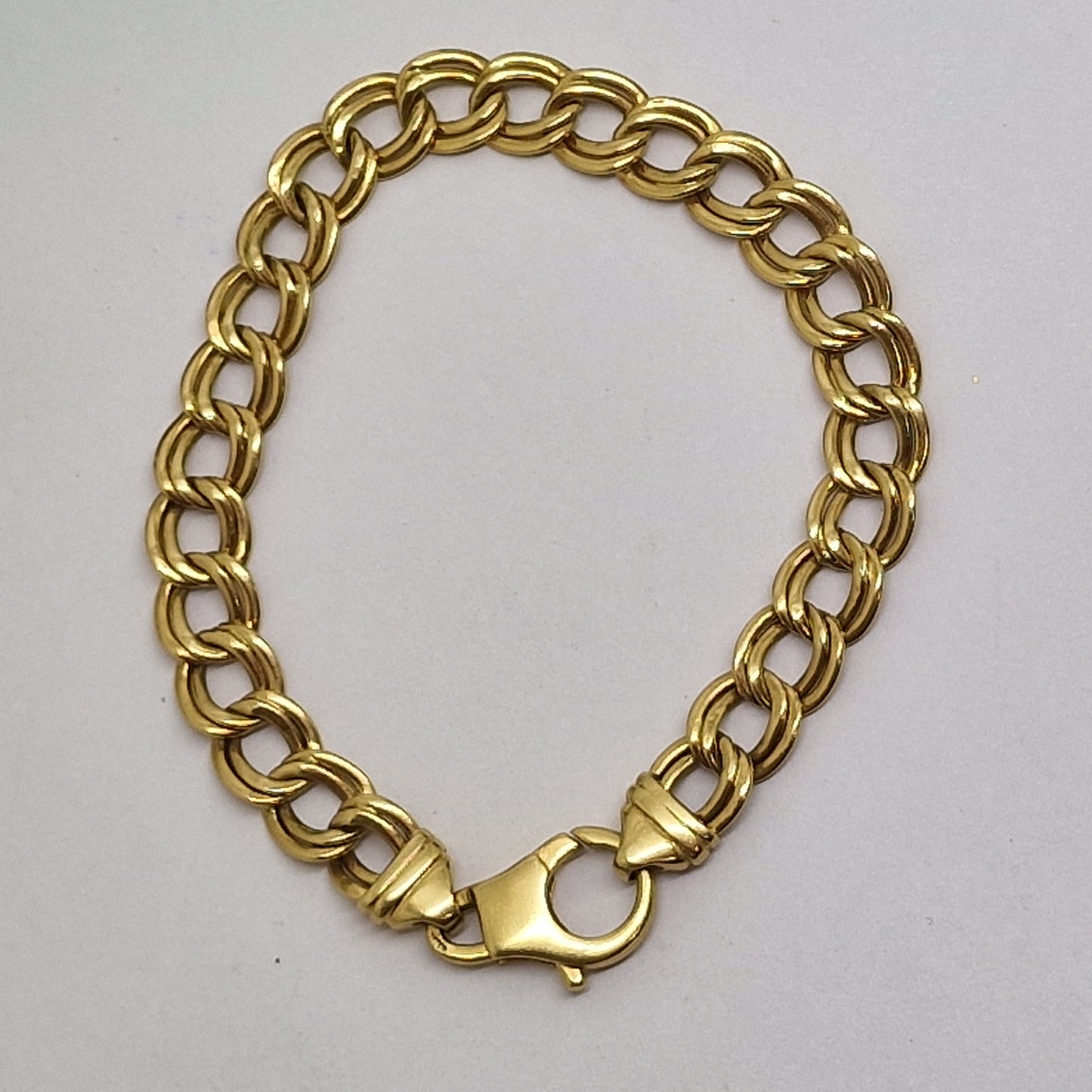 Bracelet or maille gourmette