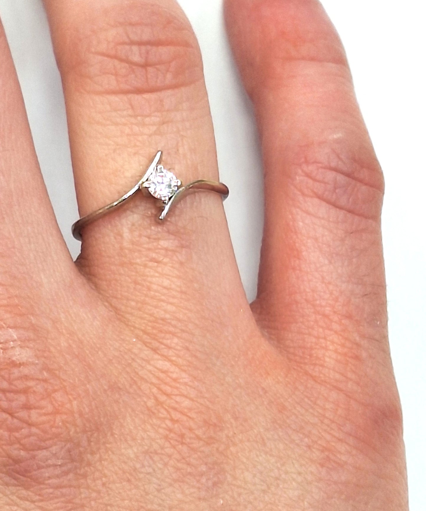 Solitaire Diamant Or Blanc 18K