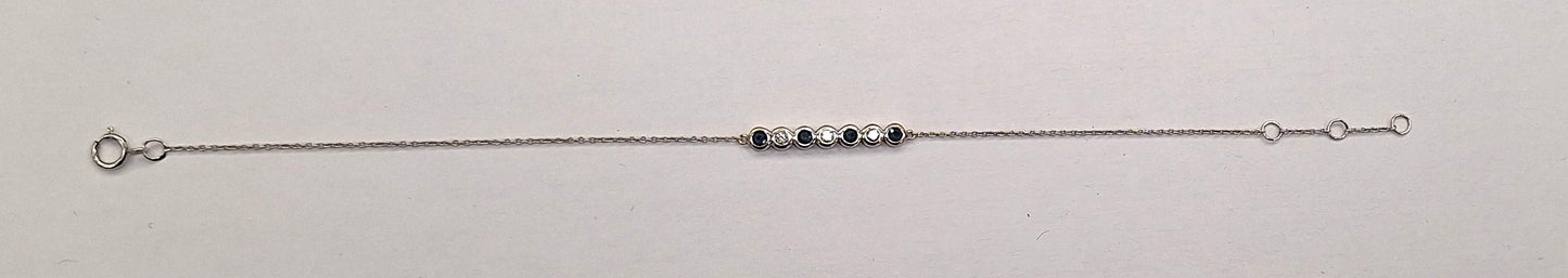 Bracelet avec Saphir et Diamants