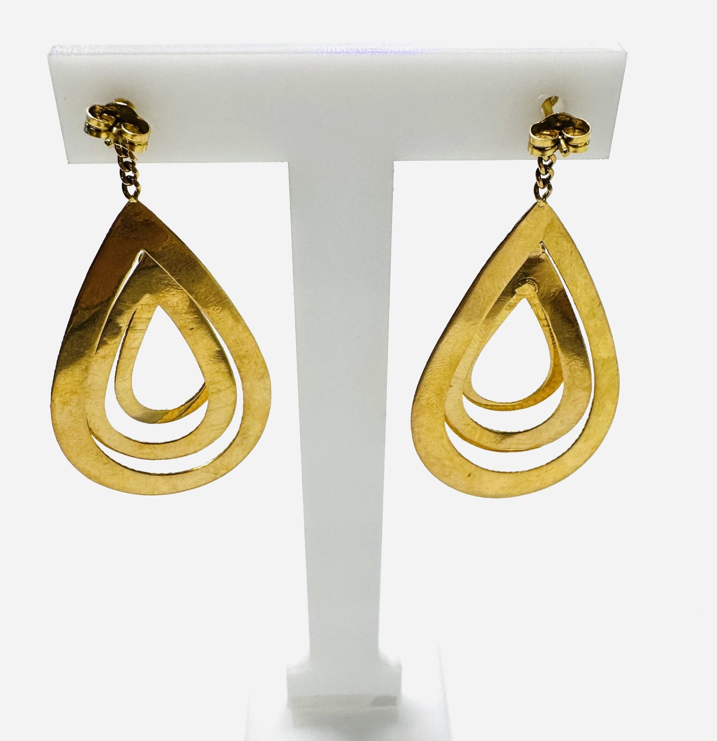 Boucles d'Oreille Pendantes Or Jaune