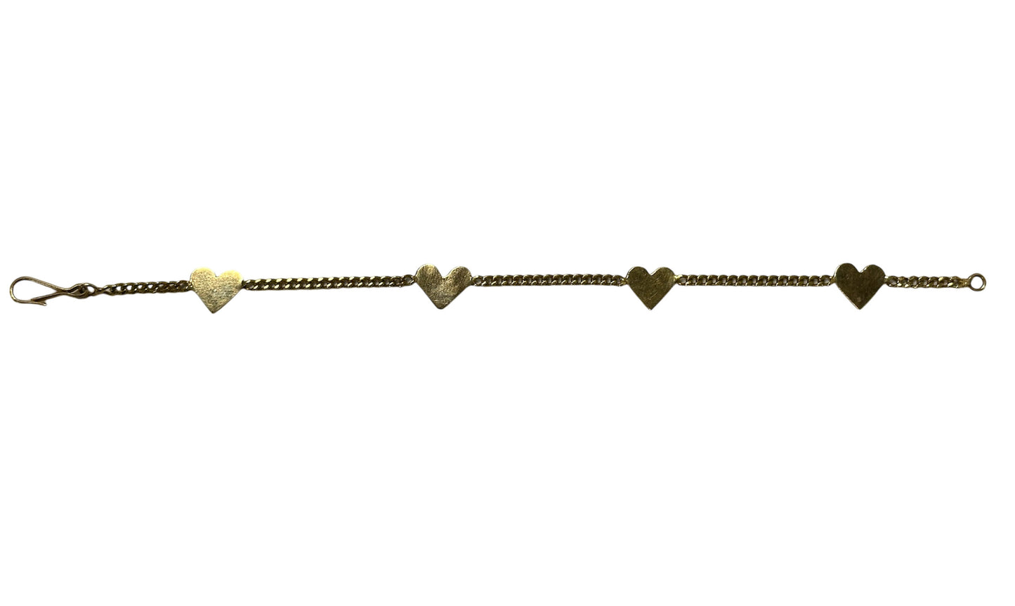 Bracelet Or avec Coeurs