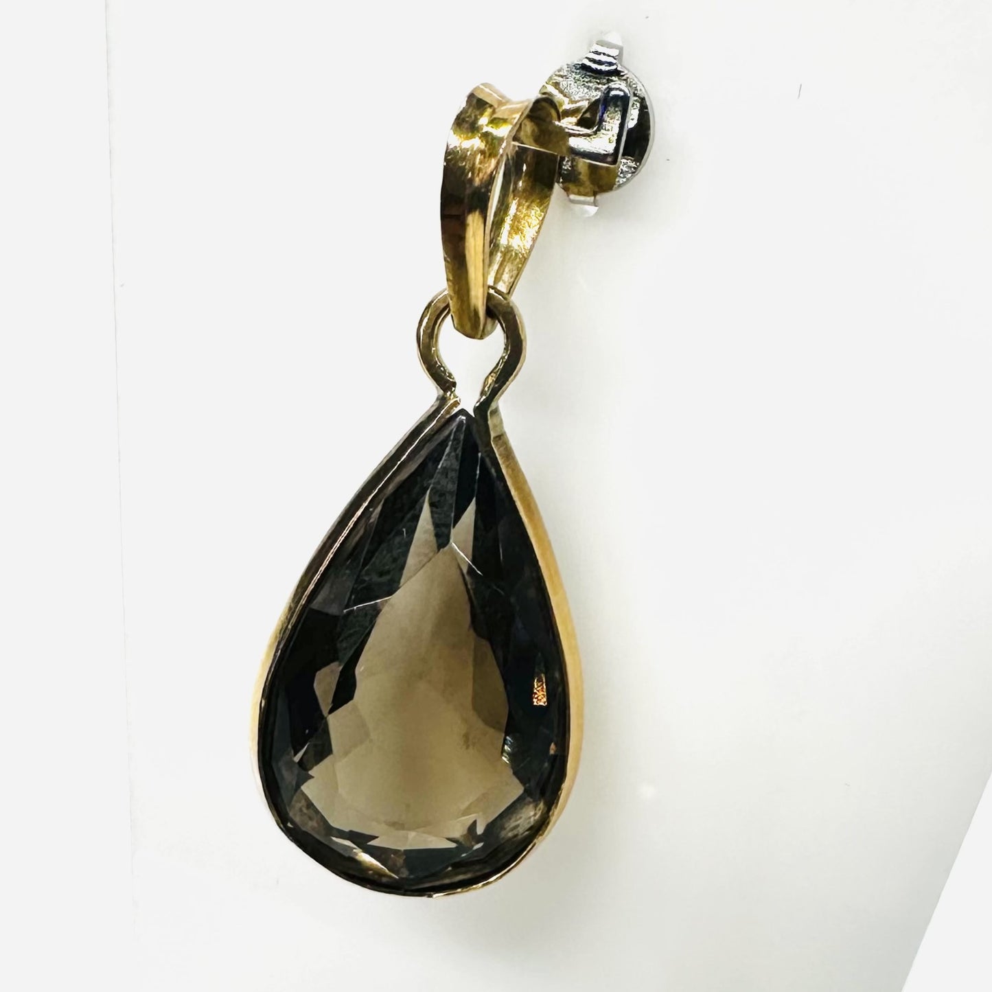 Pendentif Or avec Quartz Fumé