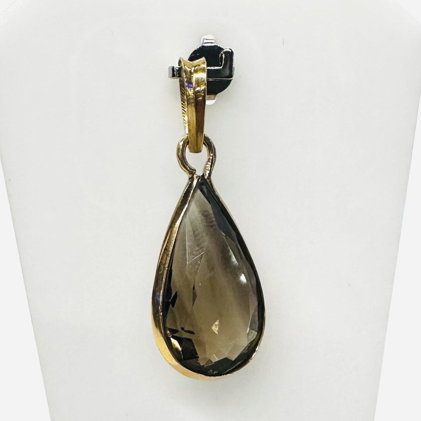 Pendentif Or avec Quartz Fumé