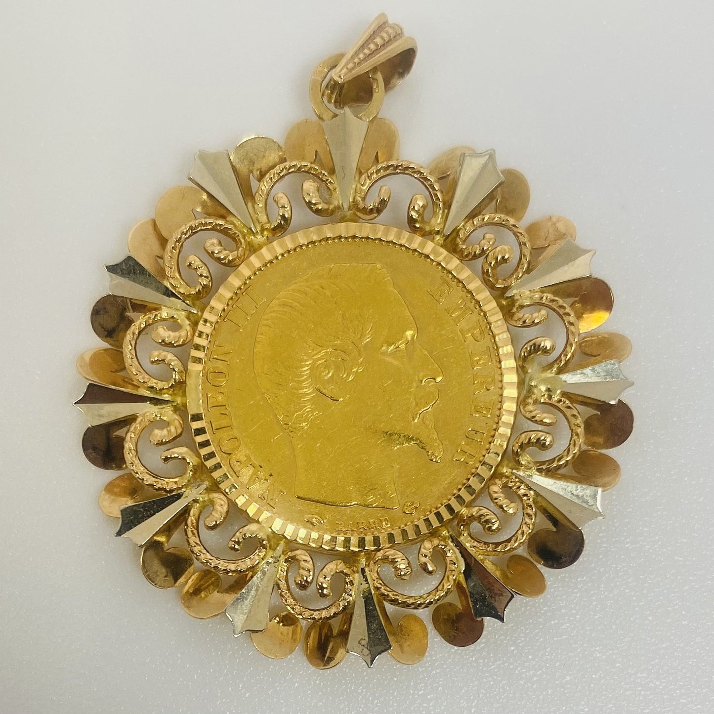 Pendentif Pièce 20 francs Napoléon III 1858