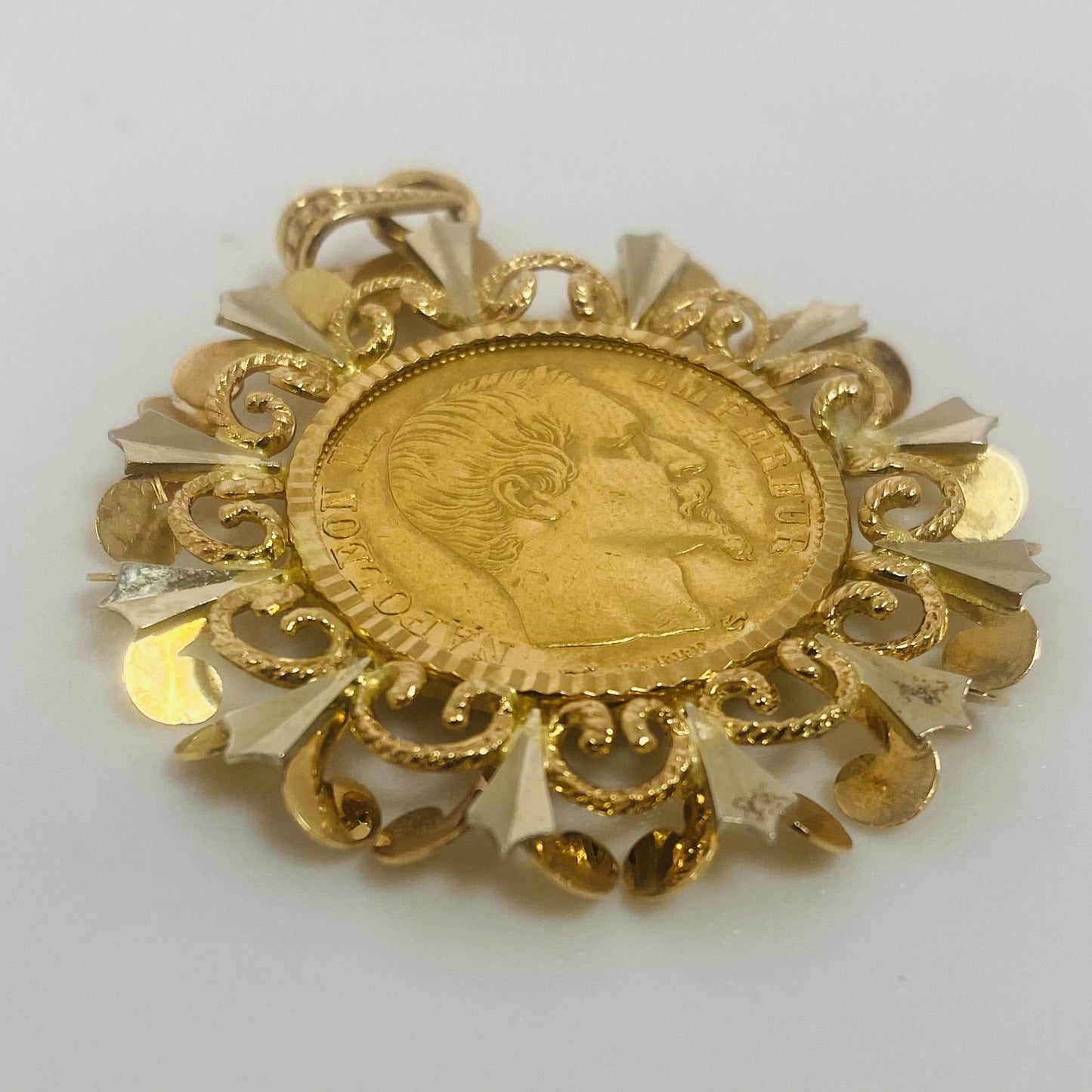 Pendentif Pièce 20 francs Napoléon III 1858
