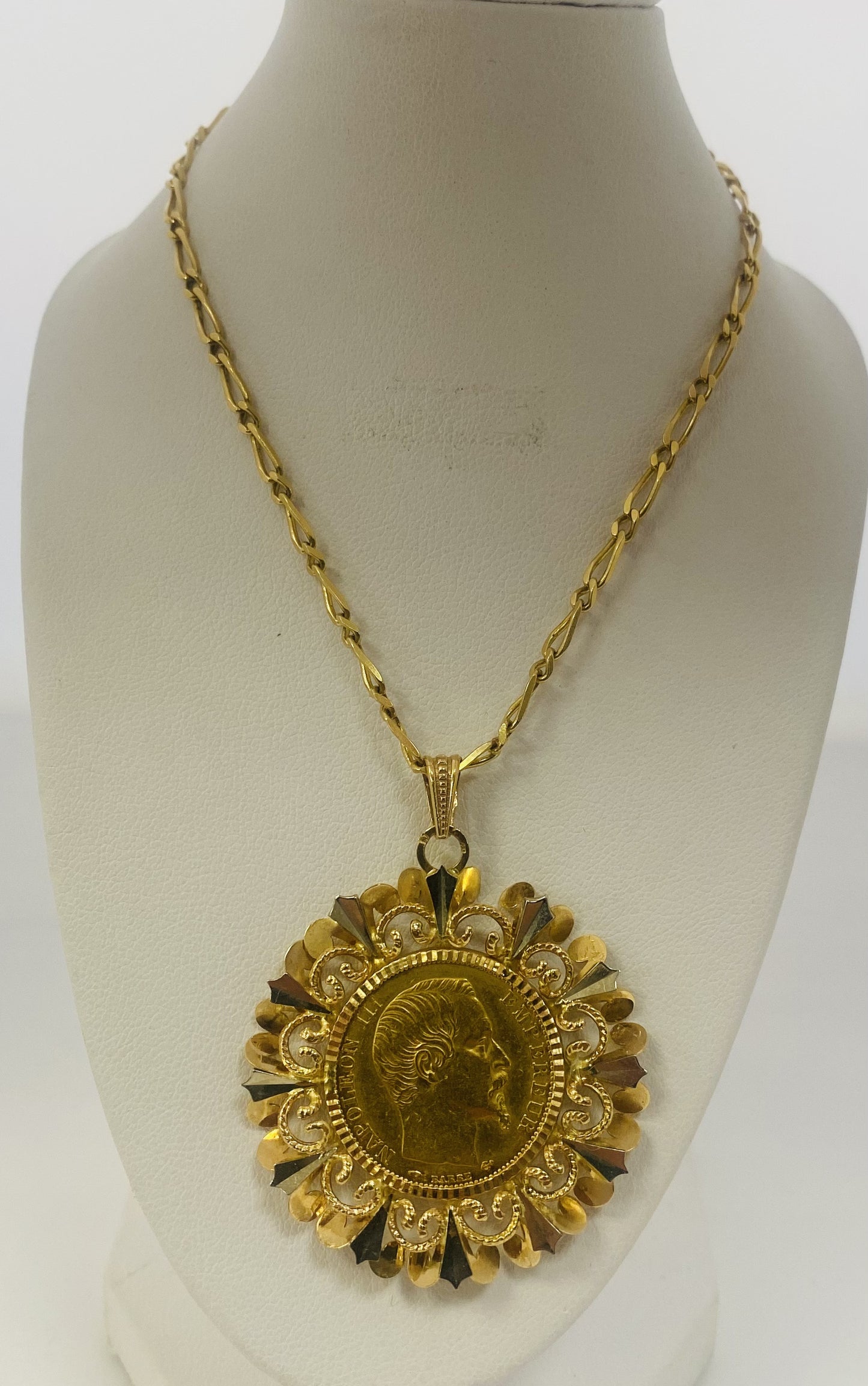 Pendentif Pièce 20 francs Napoléon III 1858