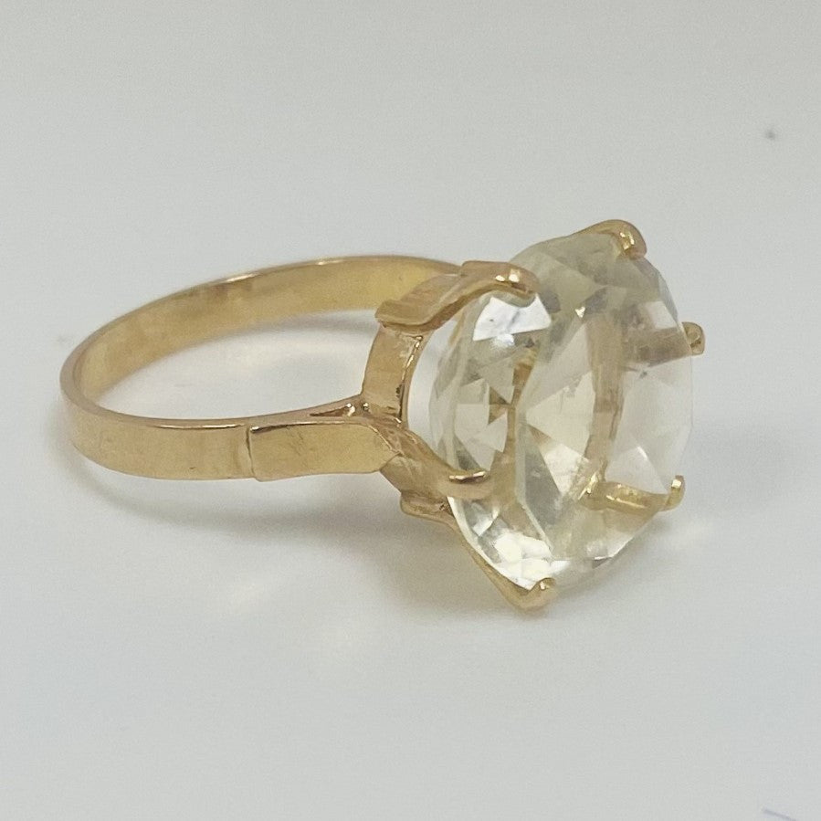 Bague Or avec Topaze