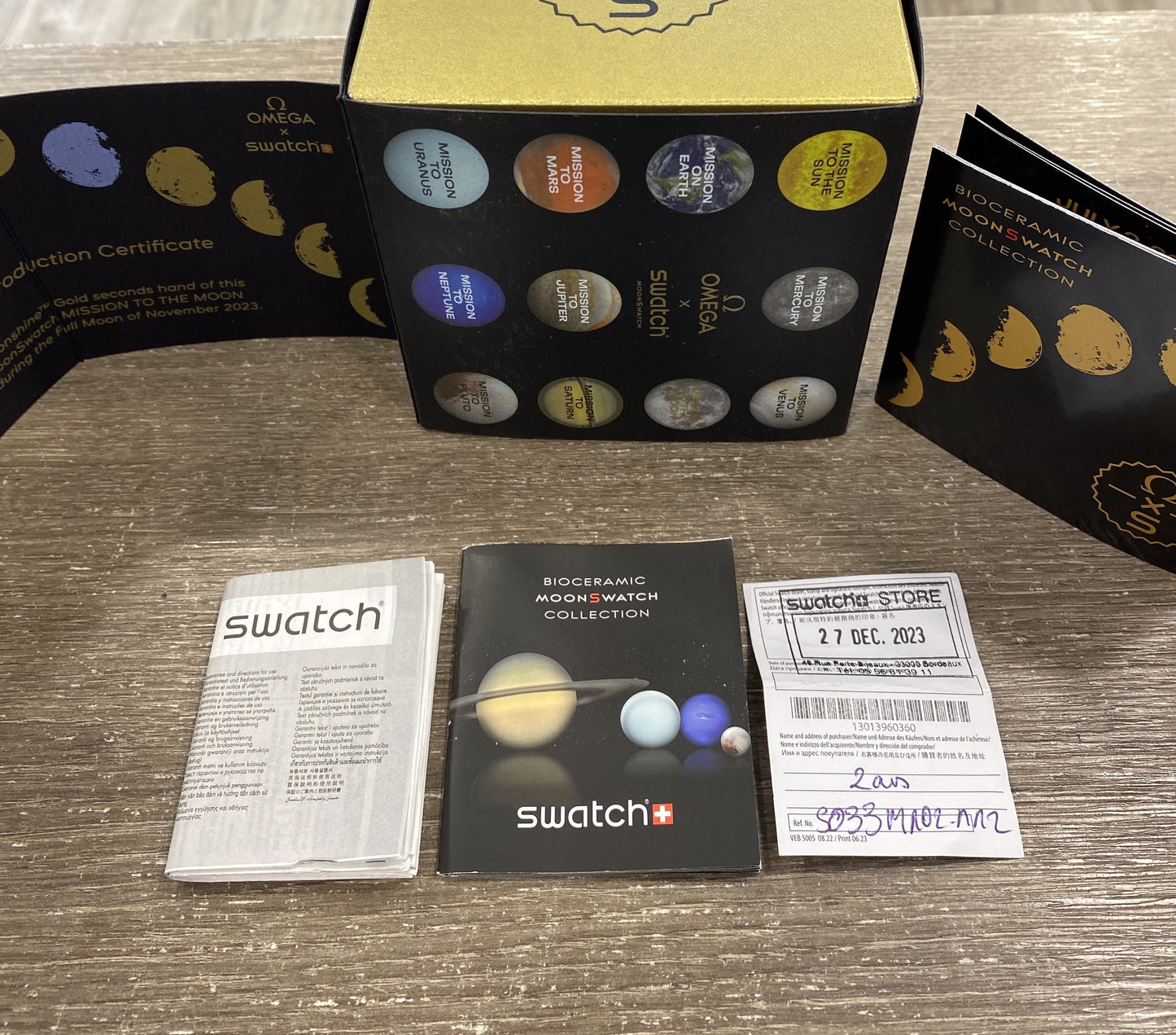 Montre Swatch x omega mission to the moon speedmaster gold