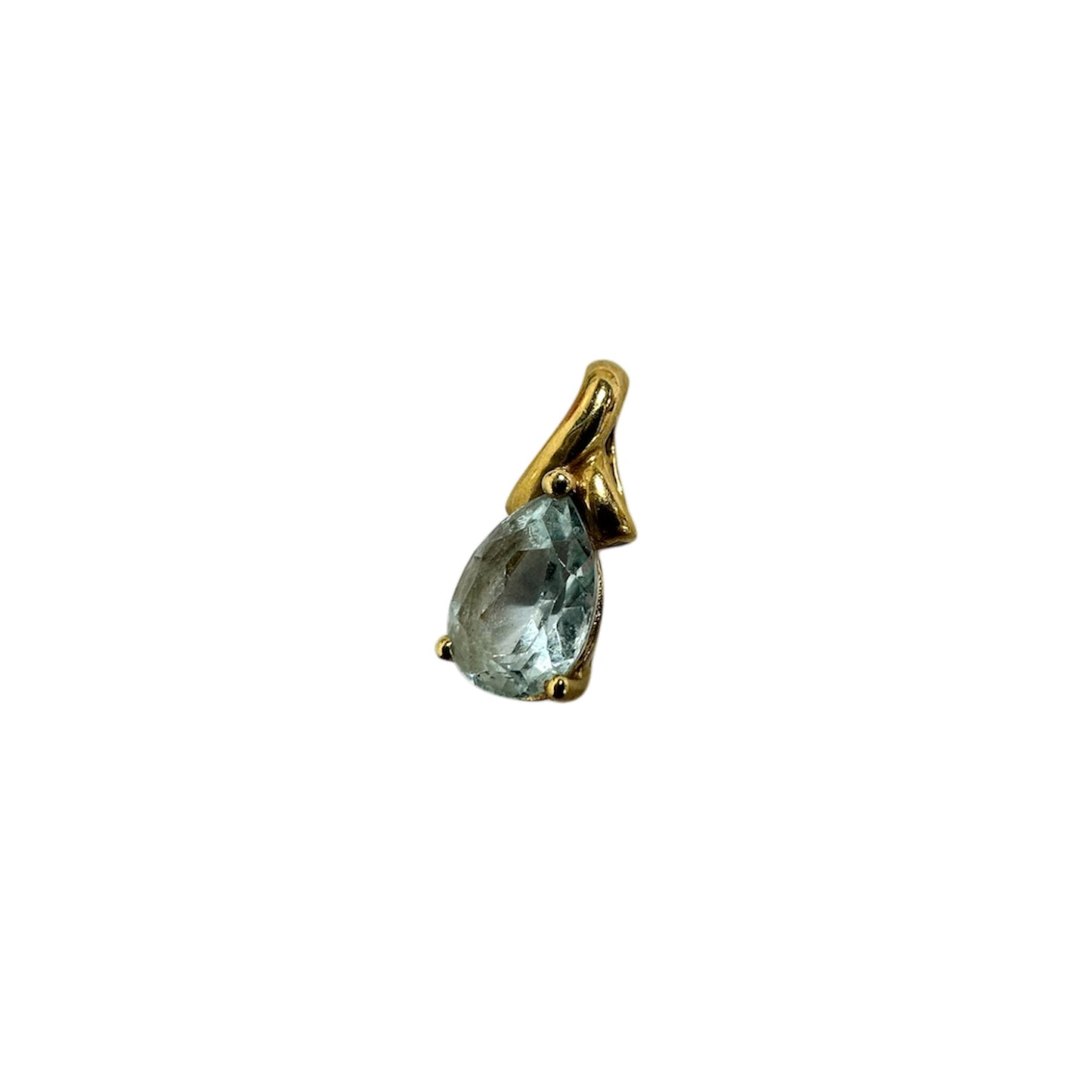 Pendentif Or avec Pierre Bleue