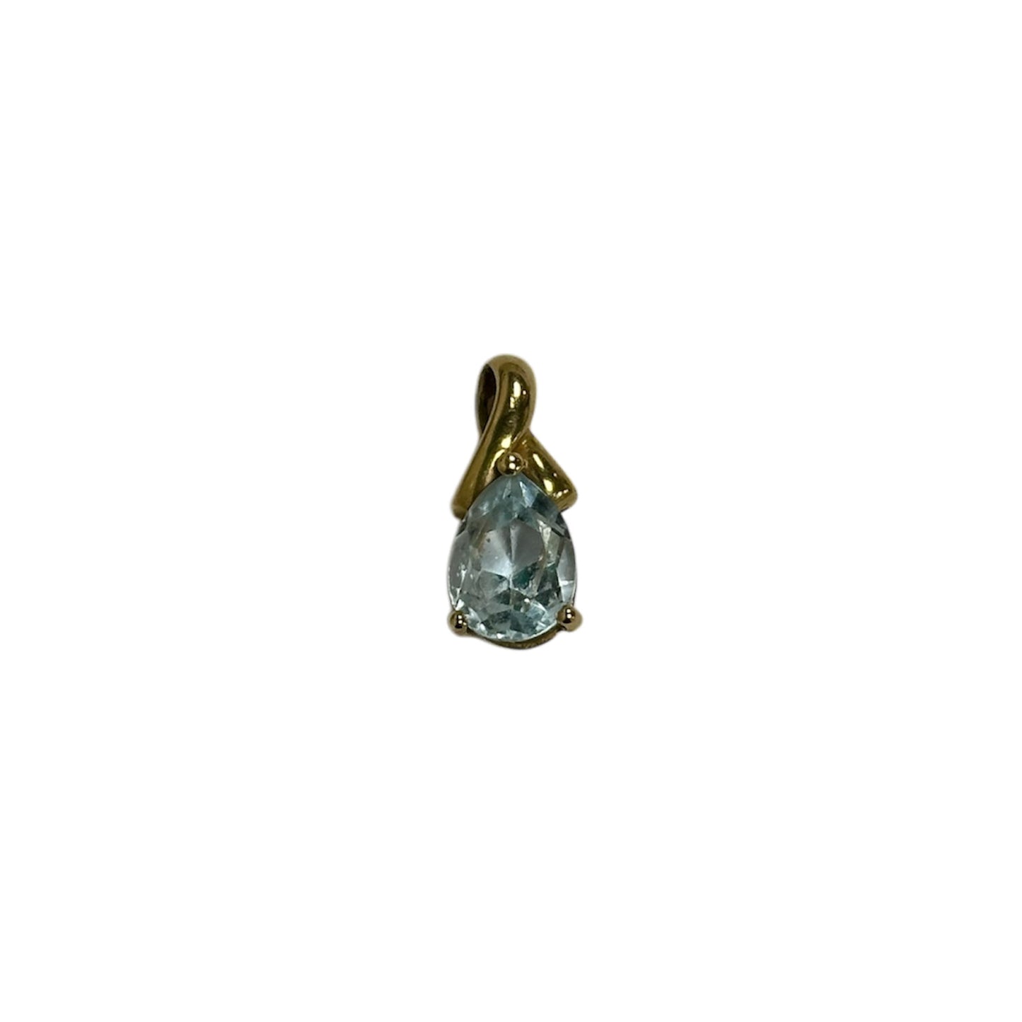 Pendentif Or avec Pierre Bleue