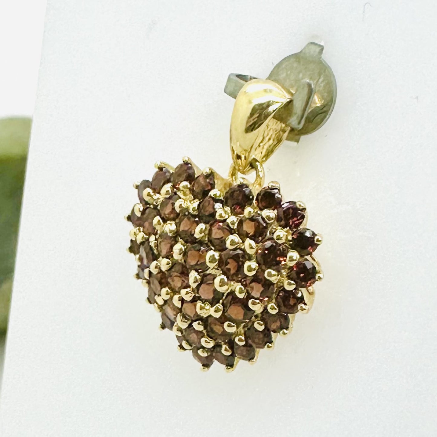 Pendentif Coeur avec Grenats