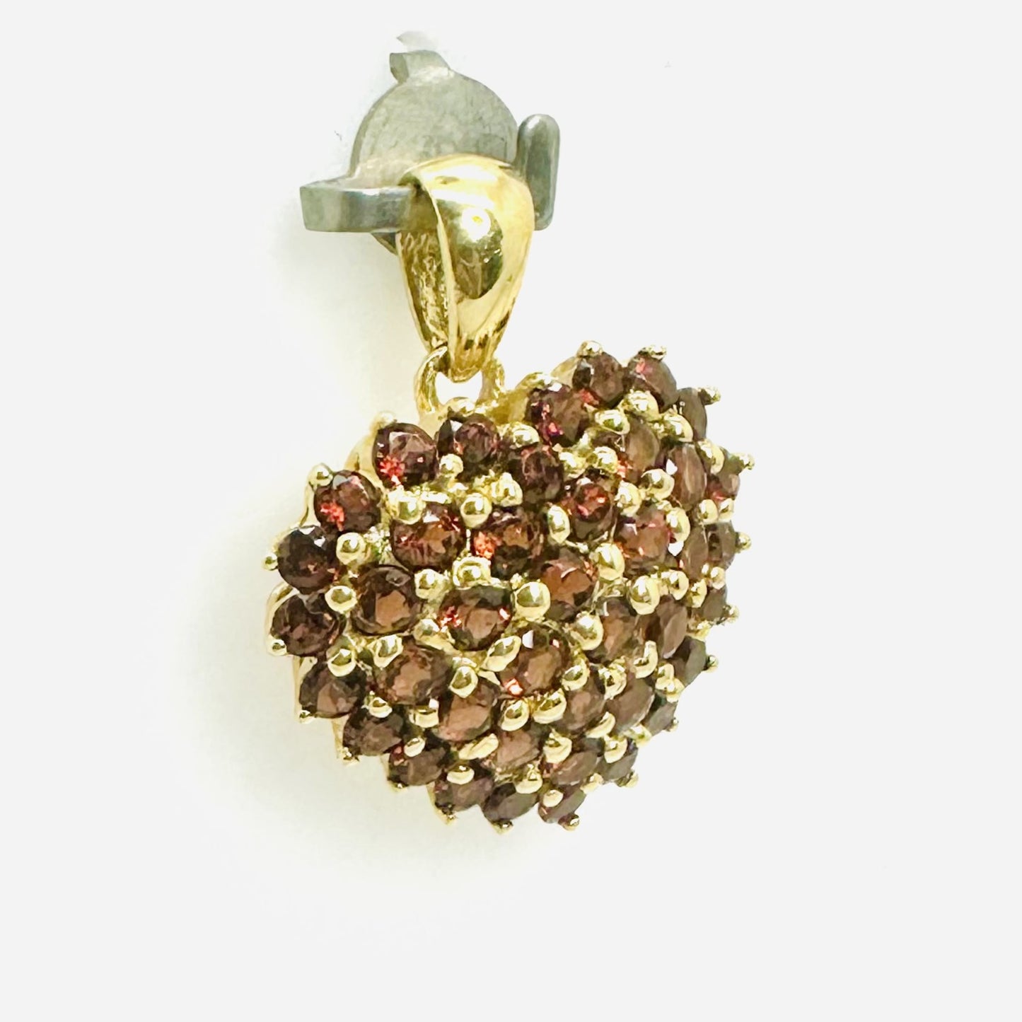 Pendentif Coeur avec Grenats