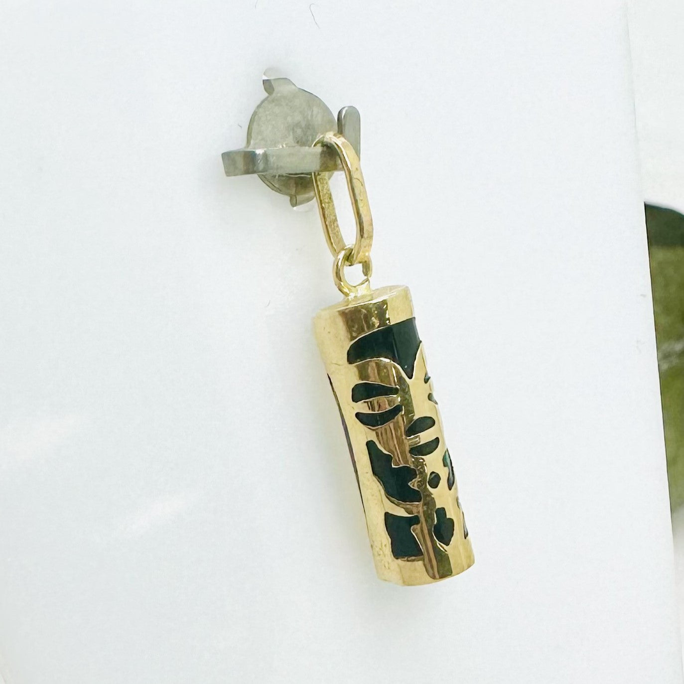 Pendentif Tiki Or Jaune