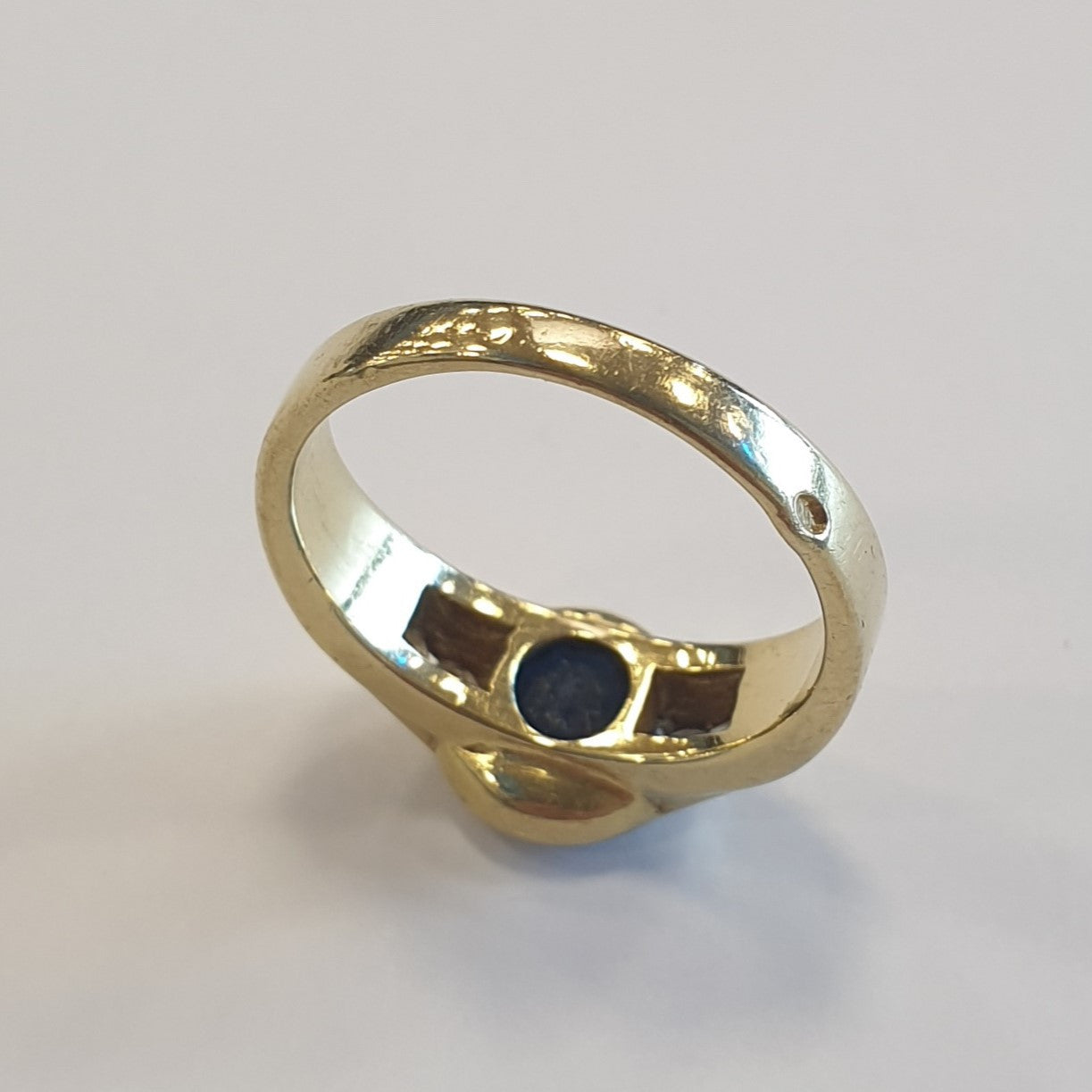 Bague Or avec Saphir et Diamants
