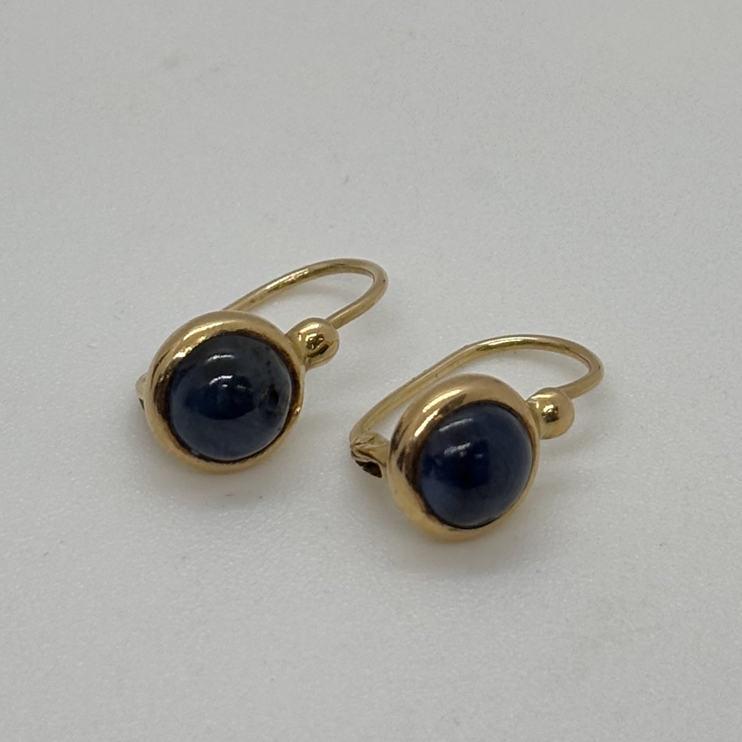 Boucles d'Oreille Or avec Tanzanites