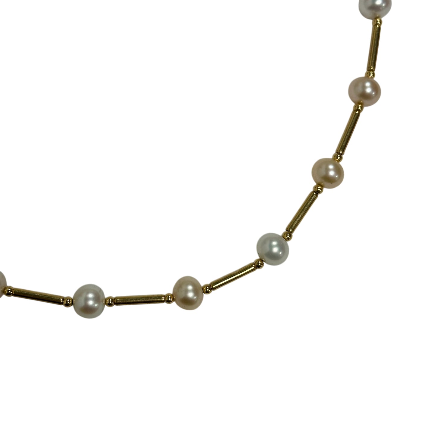 Collier Or avec Perles