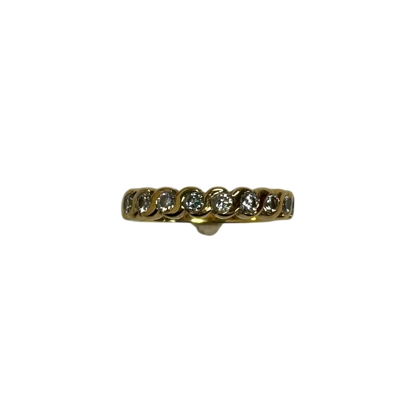 Alliance Demi-tour Diamants Or jaune