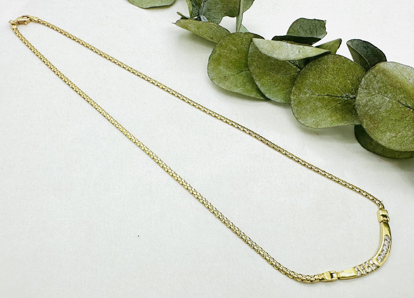 Collier Or avec Oxydes