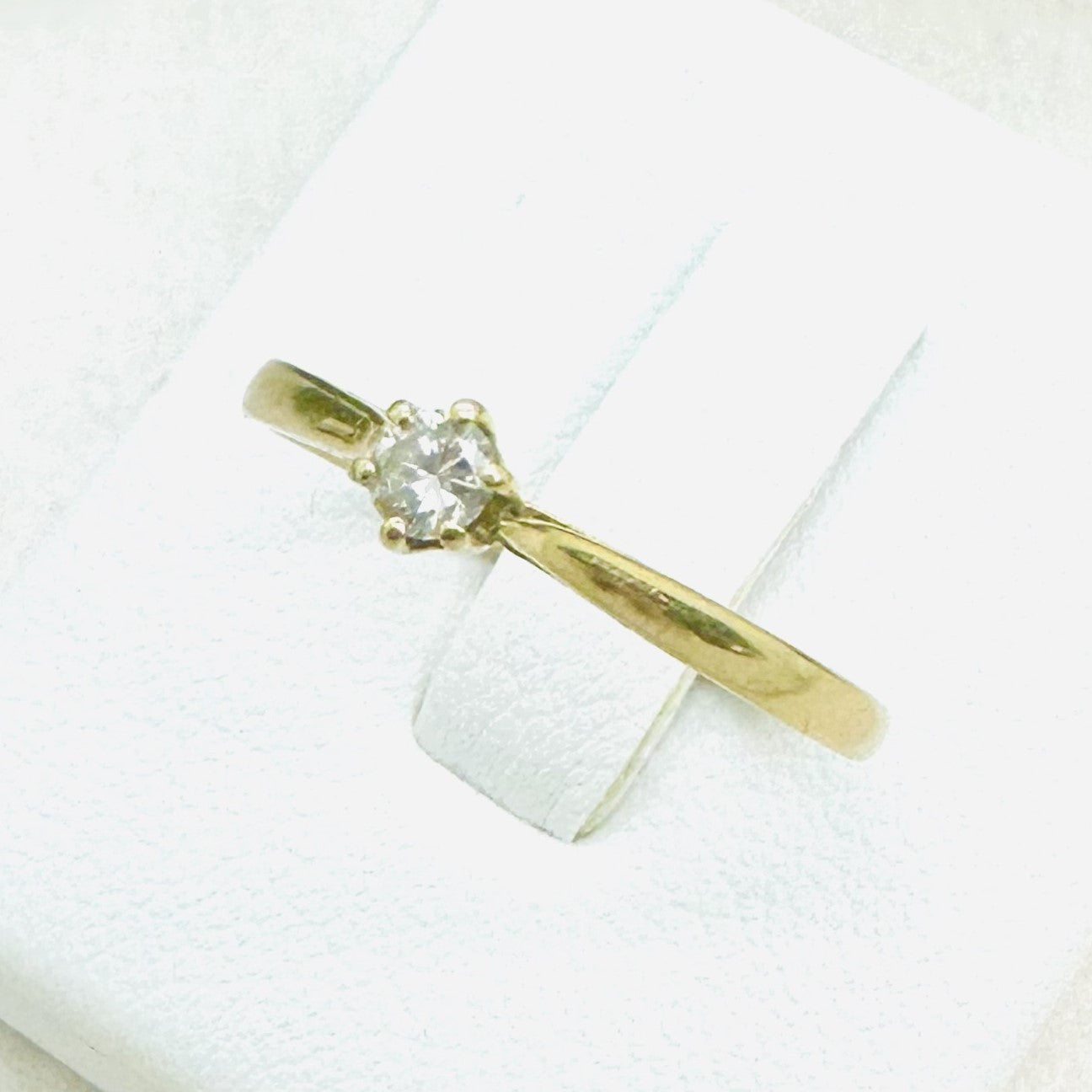 Bague Or avec Diamant Solitaire