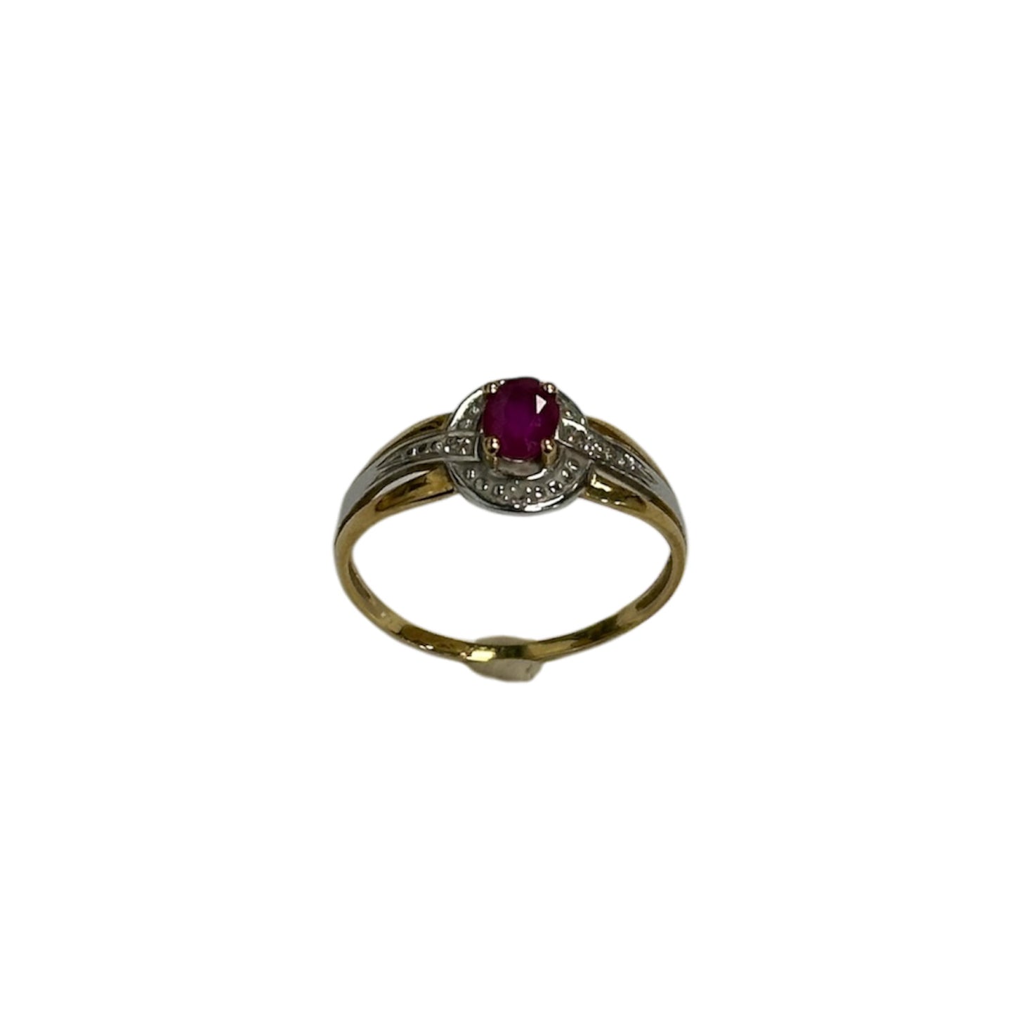 Bague 2 Ors avec Pierre Rouge