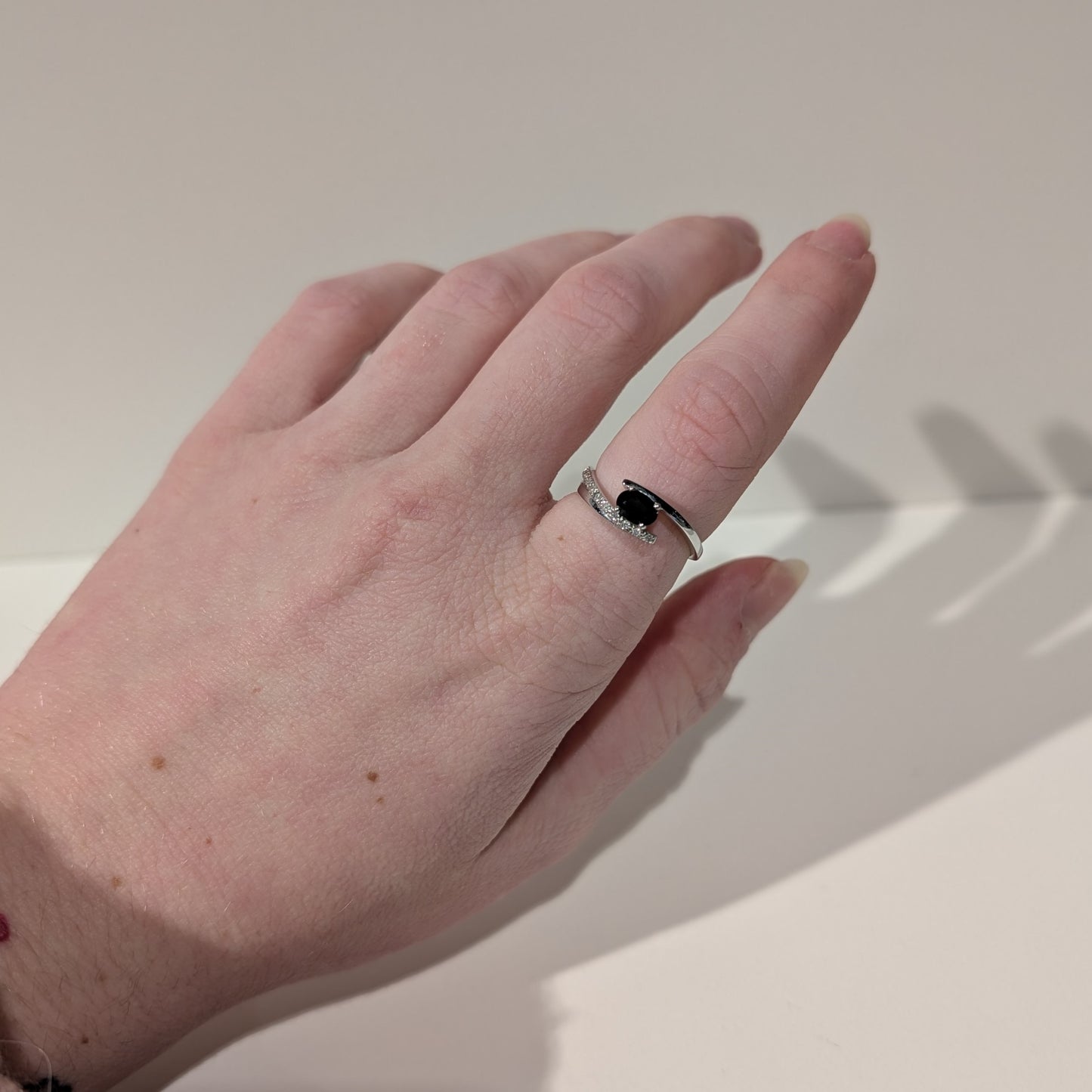 Bague Or avec Pierre Bleue et Diamant