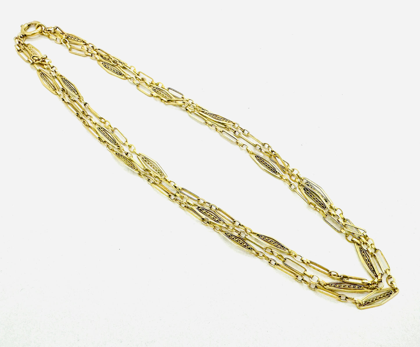 Collier Or Jaune en Filigrane