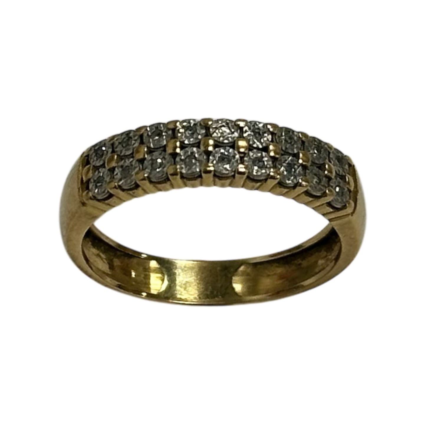 Bague Or Jaune avec Diamants