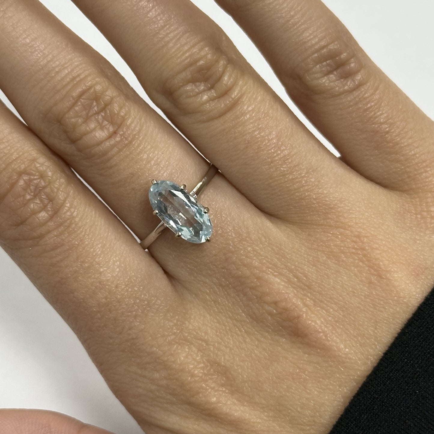 Bague Or avec Pierre Bleue