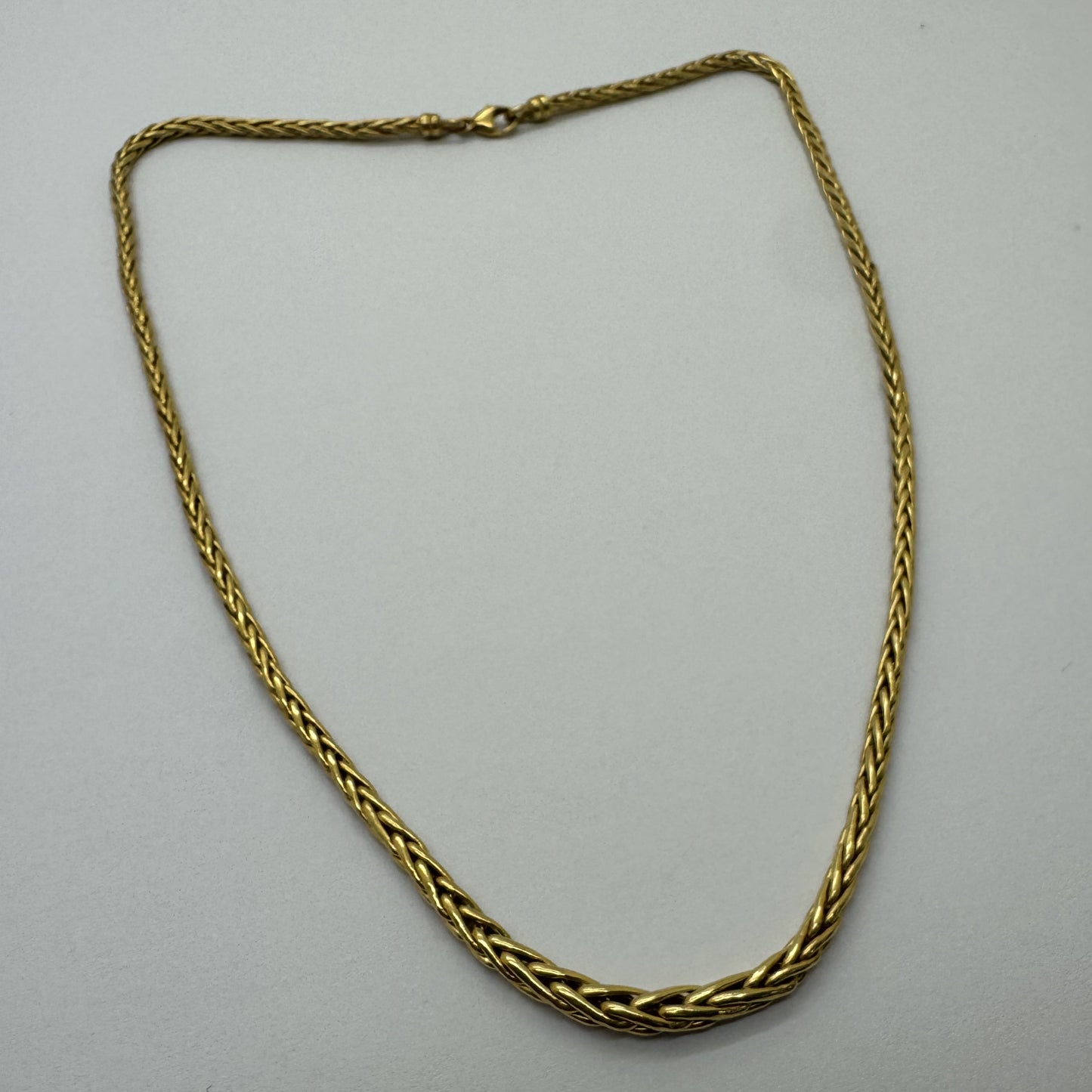 Collier Or Maille Palmier