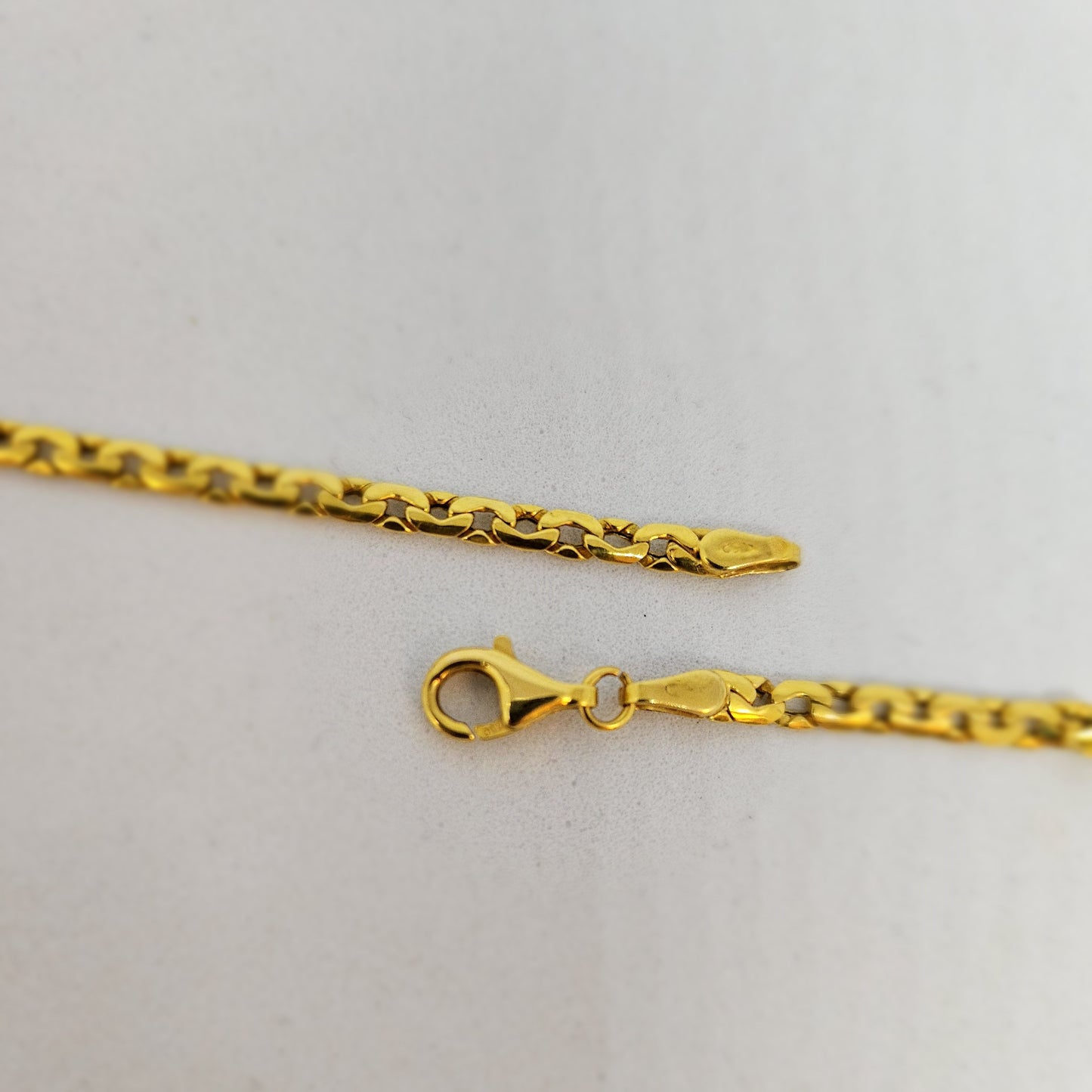 Collier Or Maille Haricot