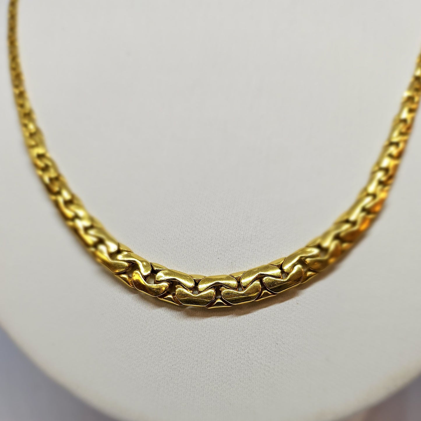 Collier Or Maille Haricot