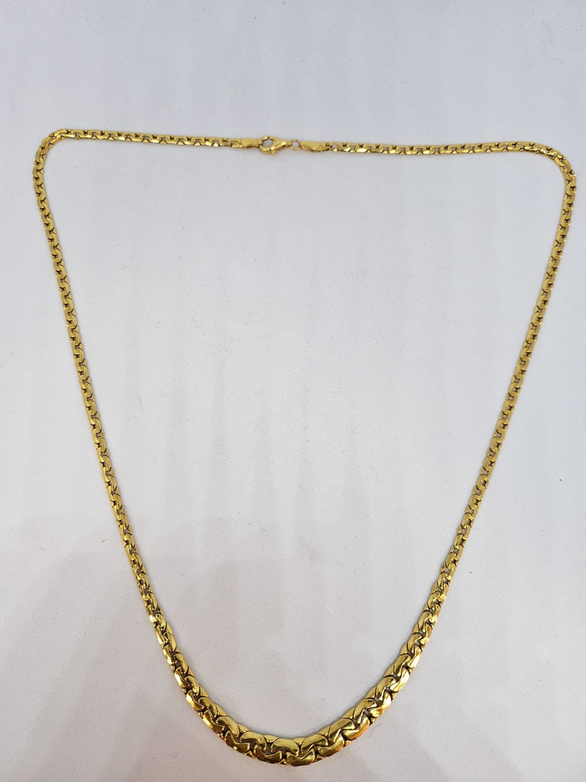 Collier Or Maille Haricot