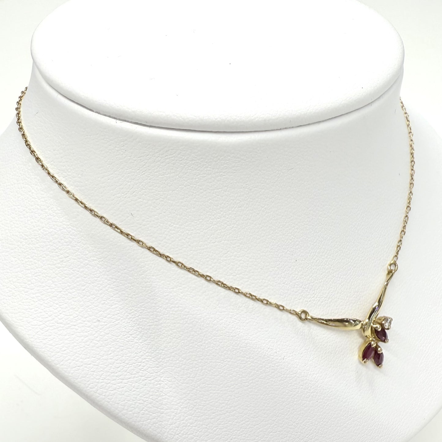 Collier Or avec Rubis et Diamants