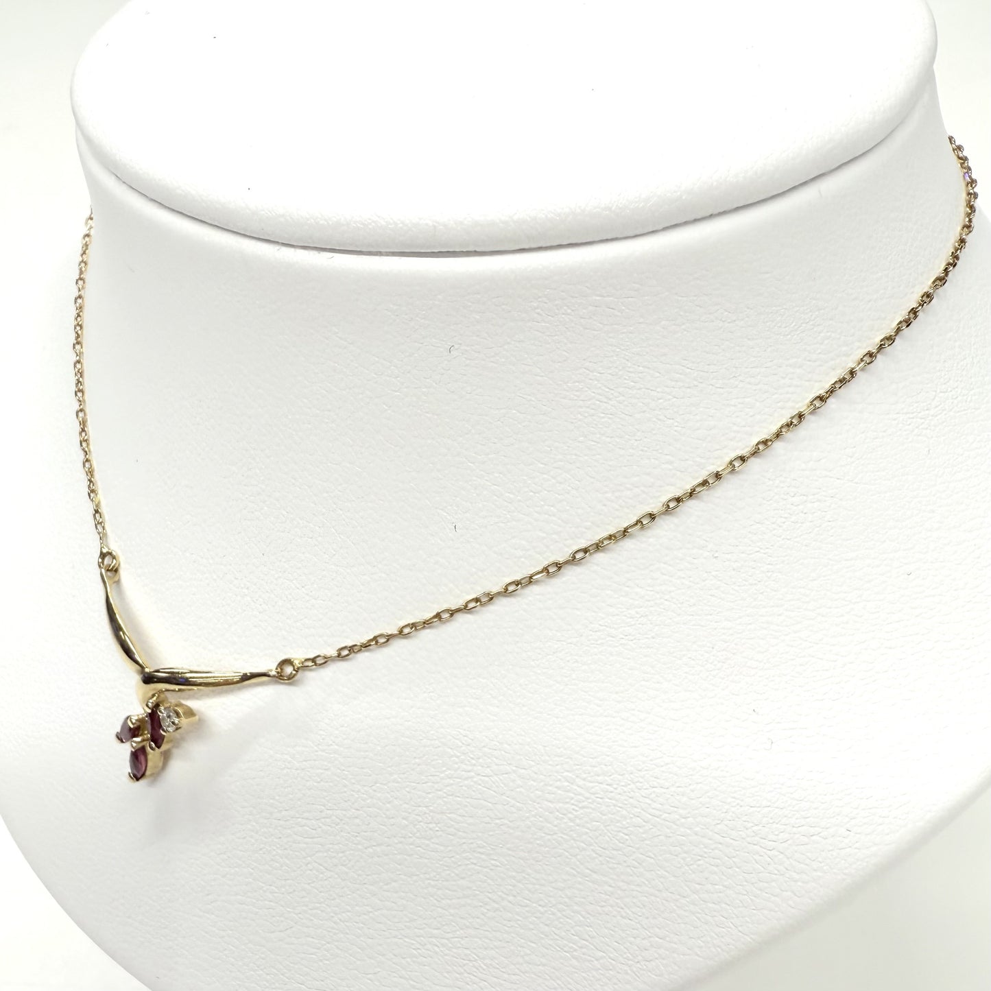 Collier Or avec Rubis et Diamants